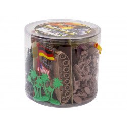 Katonai játék szett, 113 db 820301891 Katonai és rendőr készlet REGIO