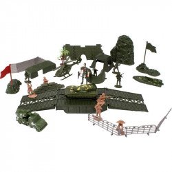 Katonai játékszett 3103-38 Katonai és rendőr készlet REGIO