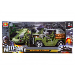 Katonai terepjáró és helikopter játékkészlet Katonai és rendőr készlet REGIO