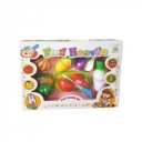 Műanyag vágható gyümölcs és zöldség 14 darabos készlet