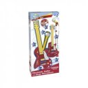 Elektromos gitár és mikrofonállvány