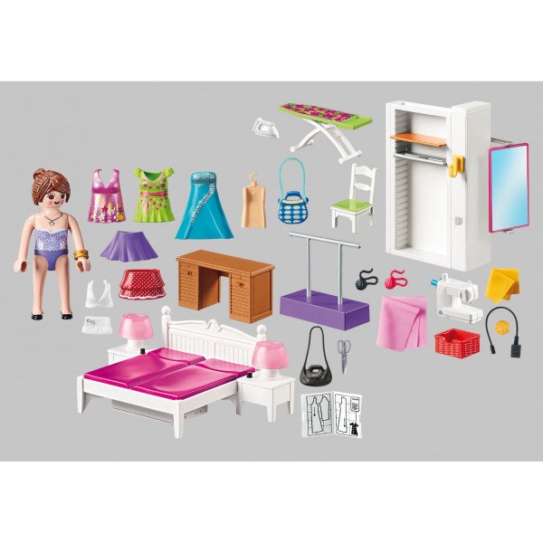 Playmobil 70208: Hálószoba varrósarokkal