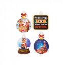 Karácsonyi manós ablakmatrica 4 db/csomag 500138