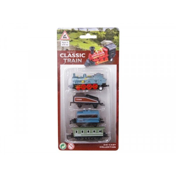 Fém vonat 4 db/csomag, 4 féle 26069