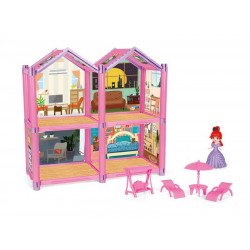 Babaház bútorral és babával 620500984 Babaház, bútorok REGIO