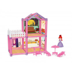 Babaház bútorral és babával 620500985 Babaház, bútorok REGIO