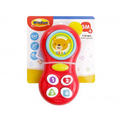 Zenélő bébitelefon 0638-NL Bébijáték, kellék Winfun