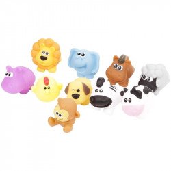 Műanyag állatok 10 db/csomag 001310 Bébijáték, kellék Winfun