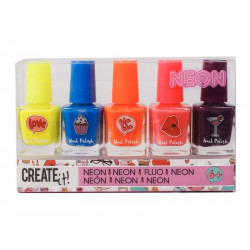 Create it! Neon körömlakk 5 db/csomag   84514 Divat, ékszer, smink REGIO