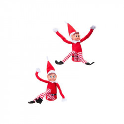 Karácsonyi manó, 30 cm, hajlítható lábú 446070