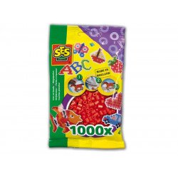 Vasalható gyöngy - 1000 db piros 00702 Gyöngy, gyöngyfűző SES