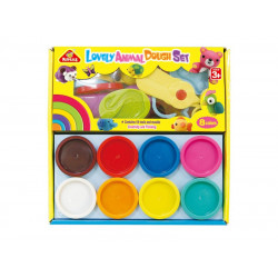 Állatos gyurma szett 8 tégely gyurmával 6820 Gyurma REGIO