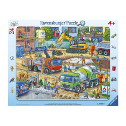 Ravensburger: Puzzle 24 db - Építkezés 1-99 darabos puzzle Ravensburger