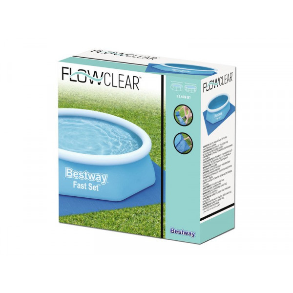 Medence alátét fólia négyszög.244cmx244cm.58000