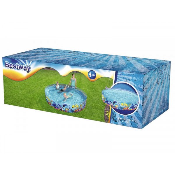 Merevfalú tenger mintájú medence  2,44mx46cm 5503