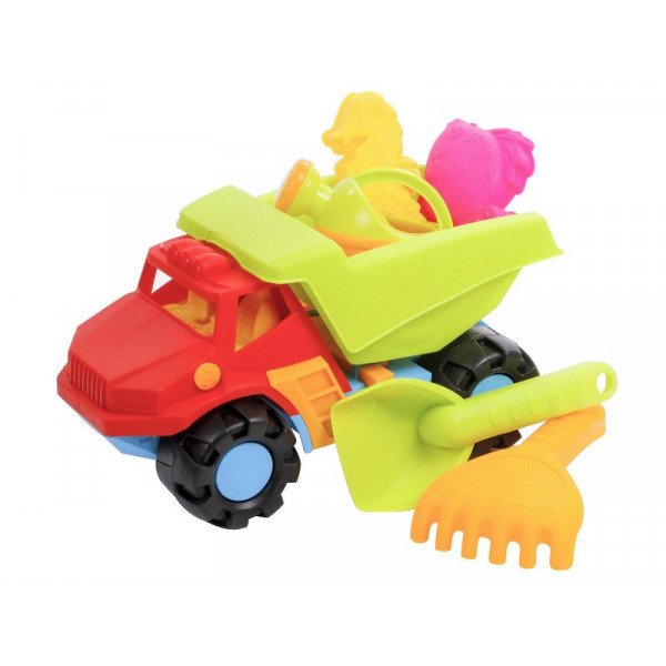 Teherautós homokozó 6 darabos készlet - többféle