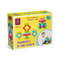 3D tangram játék, 30 db 319907625 Logikai-oktató társasjáték REGIO