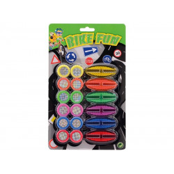 Kerékpár dekoráció 18 db/csomag 20605 Kerékpár, kiegészítők Nincs