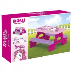 Piknik asztal paddal unikornisos 2518 Ajándék Dolu