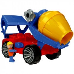LENA: Truxx műanyag betonkeverő autó - 29 cm Autó, jármű LENA