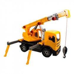 Műanyag darus autó 70 cm 02176 Autó, jármű LENA