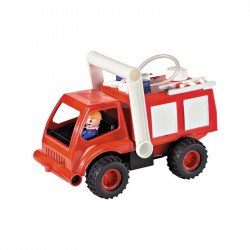 Műanyag tűzoltó autó, spriccel, 28 cm 04155 Autó, jármű LENA