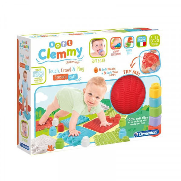 Clemmy érzékelést fejlesztő játszószőnyeg építőko Clemmy érzékelést fejlesztő játszószőnyeg építőko