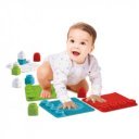 Clemmy érzékelést fejlesztő játszószőnyeg építőkockákkal