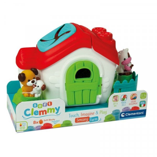 Clemmy érzékelést fejlesztő farm építőkockákkal 1