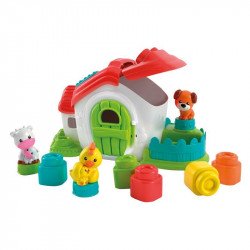 Clemmy érzékelést fejlesztő farm építőkockákkal 1 Bébijáték, kellék Clementoni