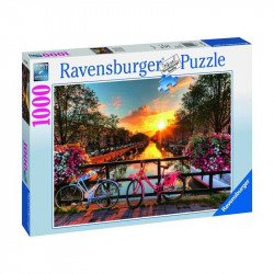 Puzzle 1000 db - Amszterdami bicikli túra 19606 1000-2999 darabos puzzle Ravensburger