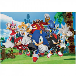 104 db-os puzzle Sonic 27159 100-499 darabos puzzle Clementoni