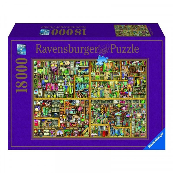 Puzzle 18000 db - Varázslatos könyves szekrény 17