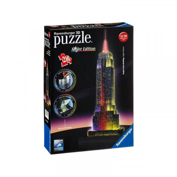 Puzzle 3D 216 db - Empire State Buliding éjjel 12