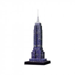 Puzzle 3D 216 db - Empire State Buliding éjjel 12 3D puzzle Ravensburger