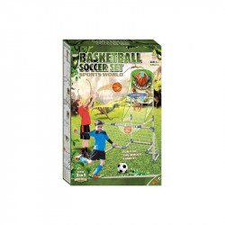 2IN1 focikapu és kosárpalánk 12 cm kosárlabdával, Sportszer, labda Nincs