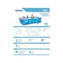 Amalfi szögl.fémvázas medence 300x201x66 56411