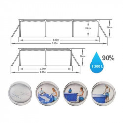 Bestway 56411 Amalfi medence - 300 x 201 x 66 cm