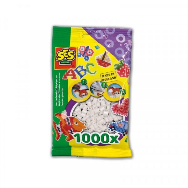 Vasalható gyöngy - 1000 db fehér 00700