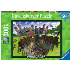 Puzzle 300 db - Minecraft Kivágás 13334 100-499 darabos puzzle Ravensburger