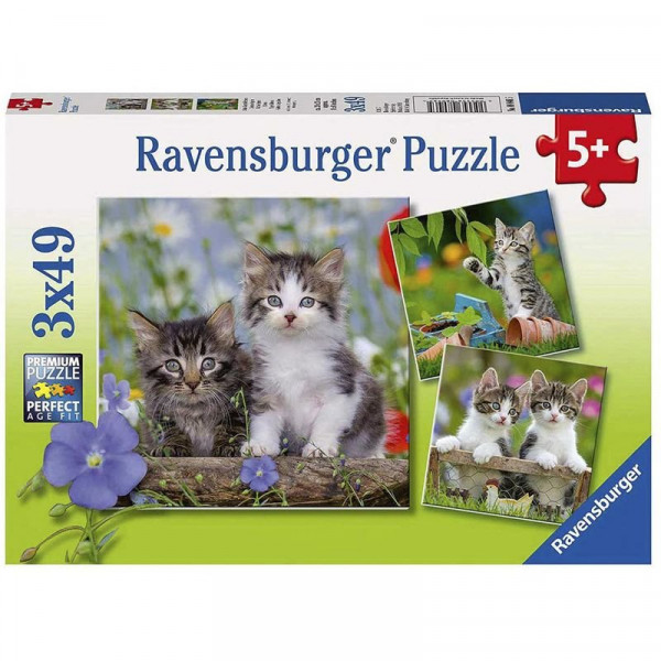 Puzzle 3x49 db - Édes kiscicák 08046