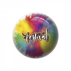 Labda 23 cm - Fesztivál szivárvány 2432 Gumilabda Nincs