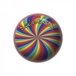 Labda 23 cm - Forgó szivárvány  2436 Gumilabda Nincs