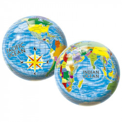 Labda 23 cm - Földgömb 2400 Gumilabda Nincs