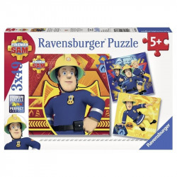 Sam a tûzoltó 3 x 49 darabos puzzle 1-99 darabos puzzle Ravensburger