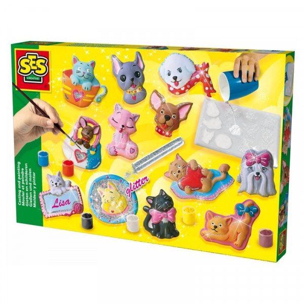 SES kutyák és cicák 3d gipszkiöntõ készlet