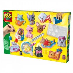 SES kutyák és cicák 3d gipszkiöntõ készlet Gipszkiöntő SES