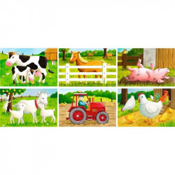 Tanyasi állatok 6 darabos mesekocka Mesekocka Ravensburger