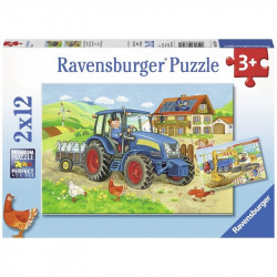 Dolgos mindennapok 2 x 12 db puzzle 1-99 darabos puzzle Ravensburger