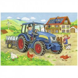 Ravensburger Dolgos mindennapok 2 x 12 db puzzle 1-99 darabos puzzle Ravensburger